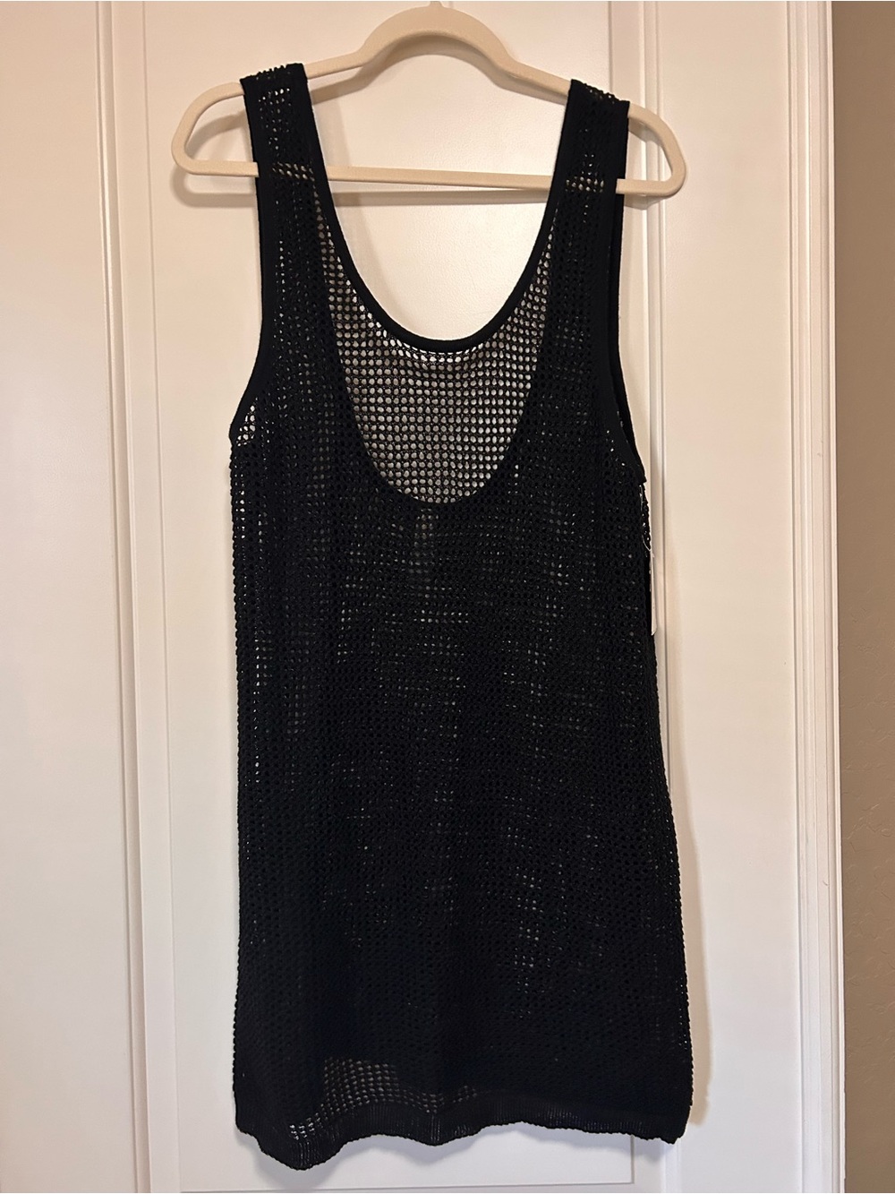 🌊🔆👙Chic Swim & Resort wear Black Open-Weave Newport Coverup🌊🔆👙